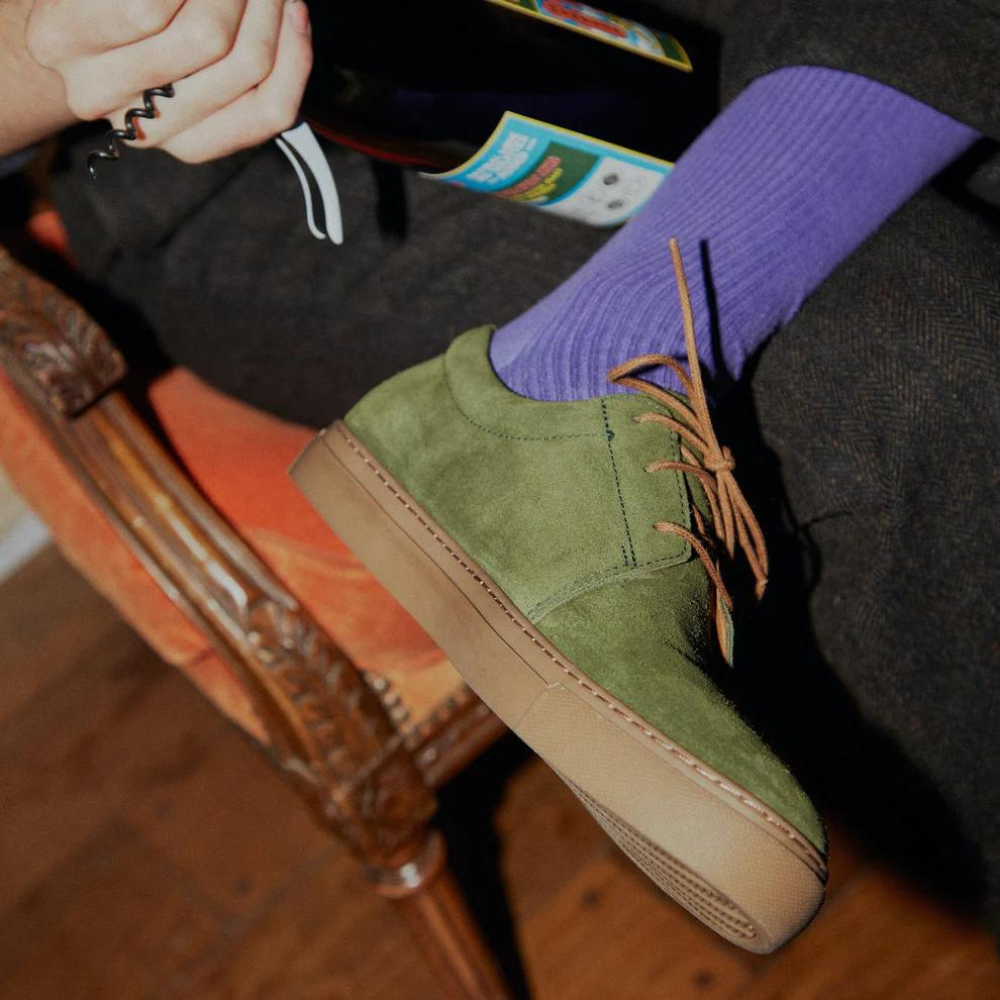 Abaco Fat Green Suede