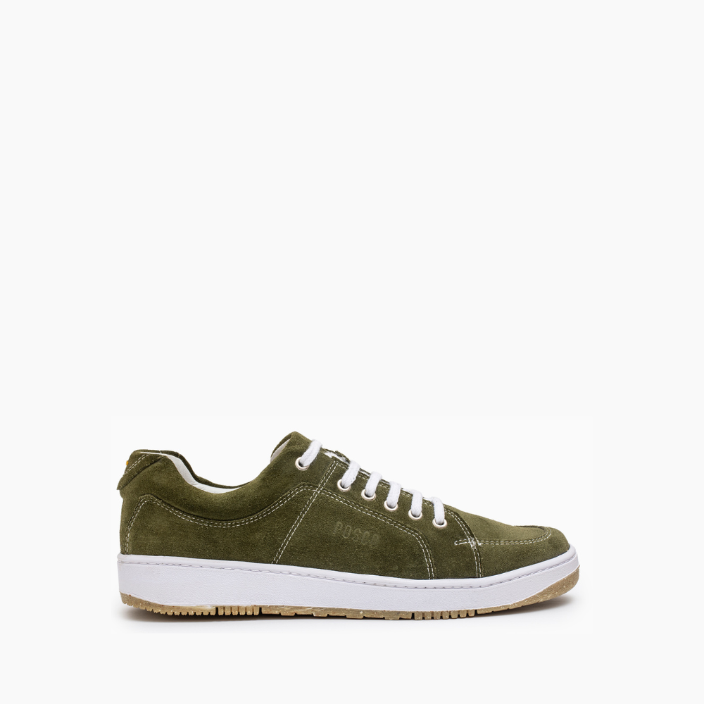 Chunky Green Suede