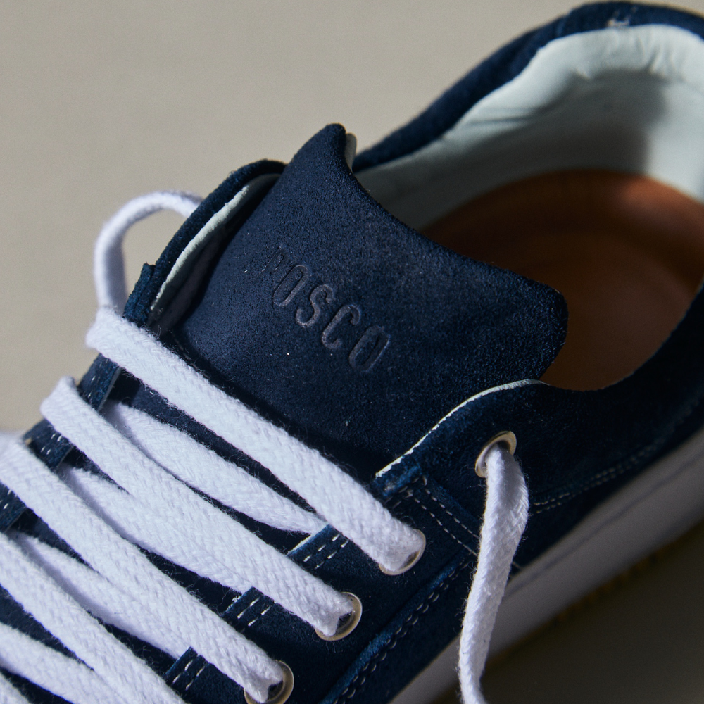 Chunky Blue Suede