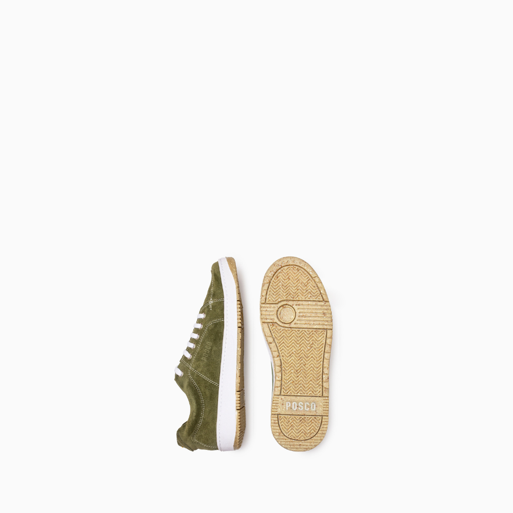 Chunky Green Suede