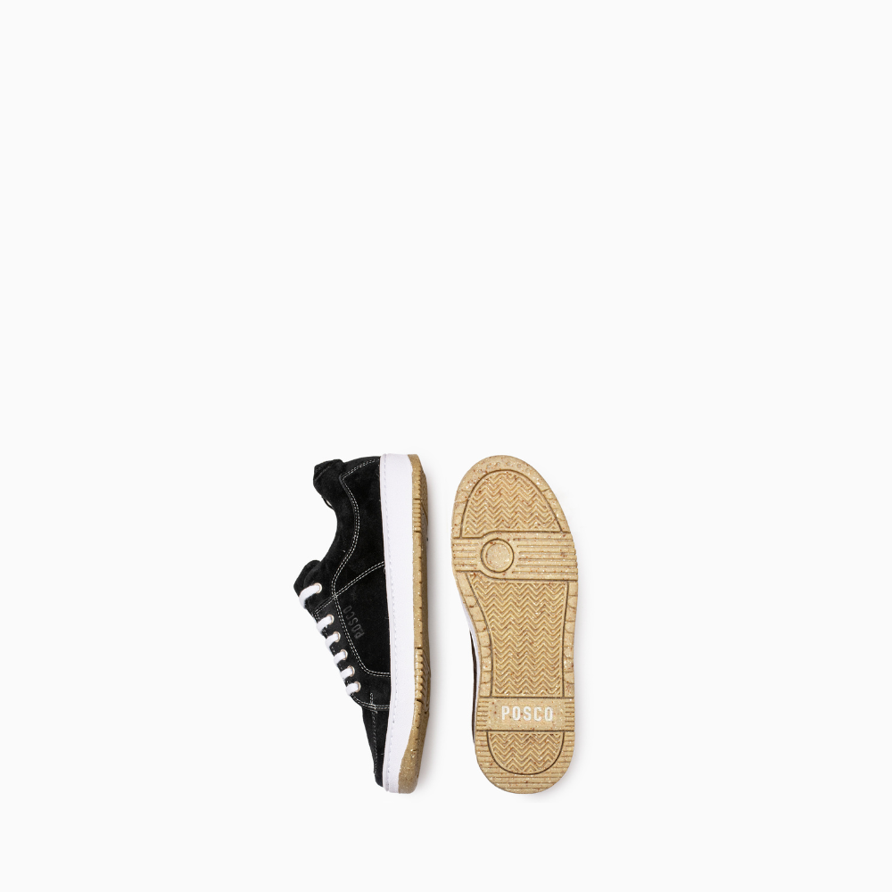 Chunky Black Suede