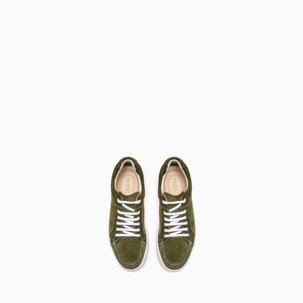 Chunky Green Suede