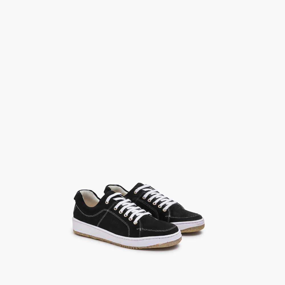 Chunky Black Suede
