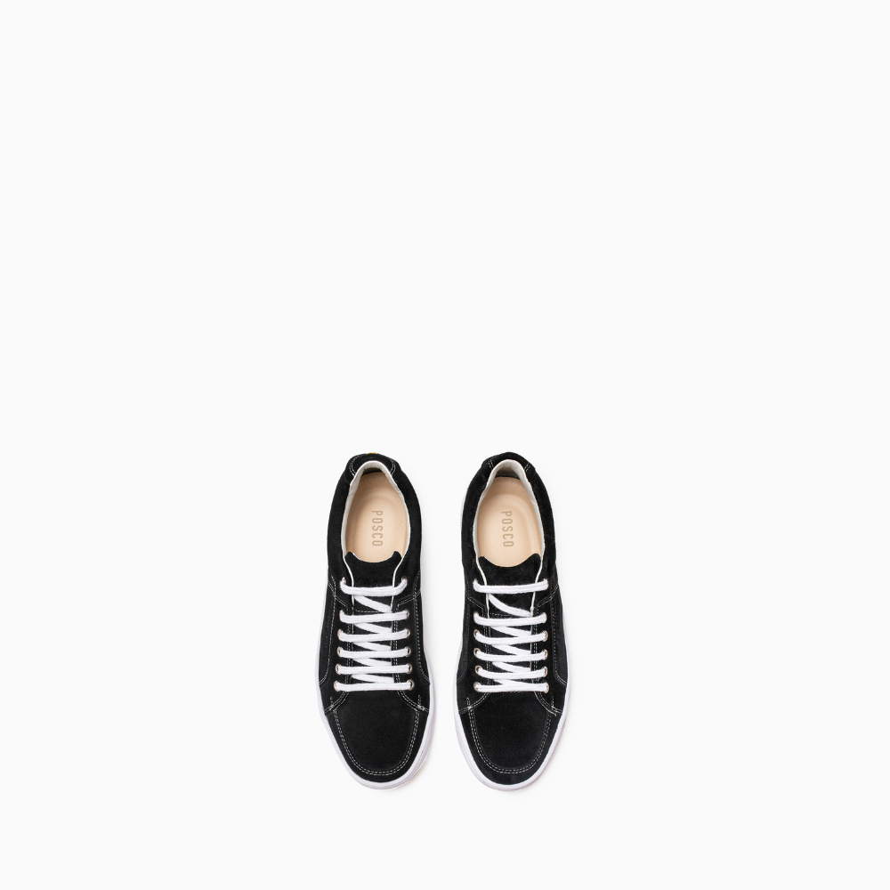 Chunky Black Suede