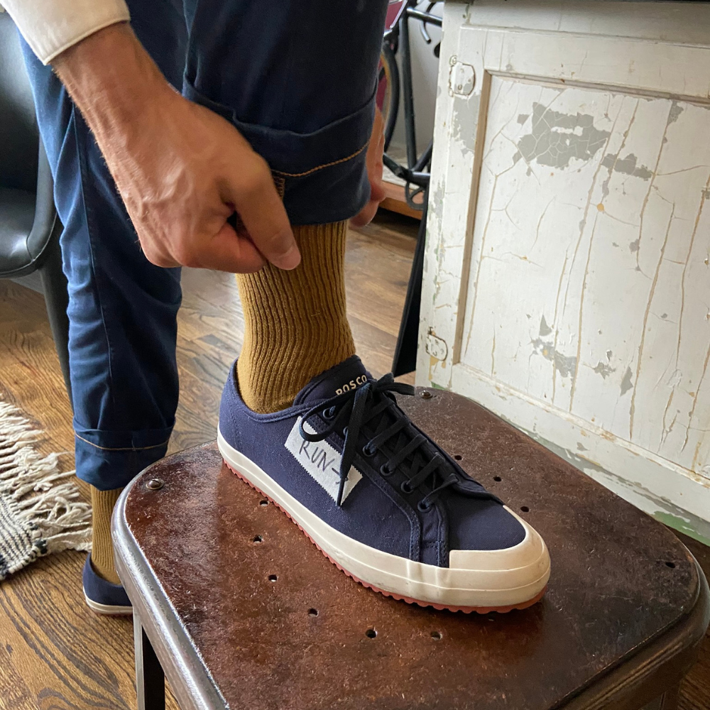 Indigo sneakers hot sale