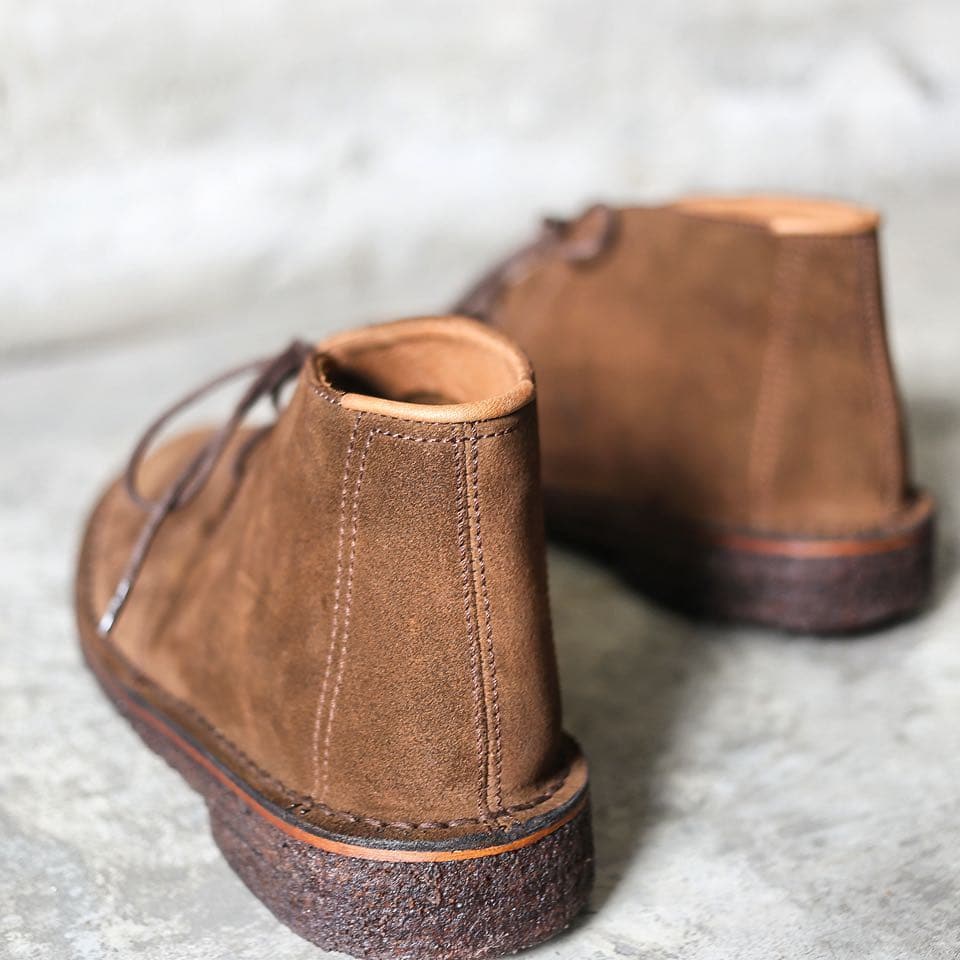 Peña Brown Suede: By hand, for you